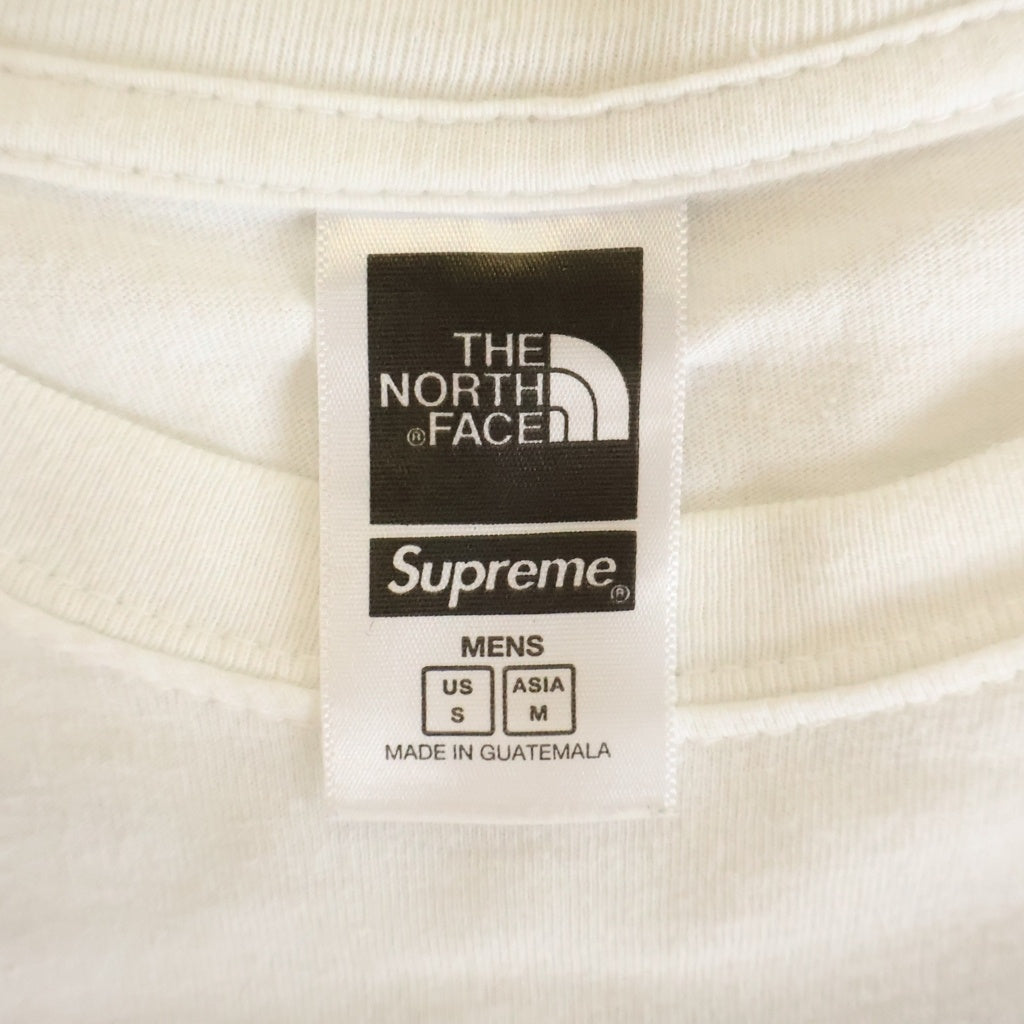 SUPREME(シュプリーム) 22SS ×The North Face Trekking Bandana Tee ザノースフェイス トレッキング バンダナ ロゴ エンブロイダリー クルーネック Tシャツ カットソー ホワイト NT022091