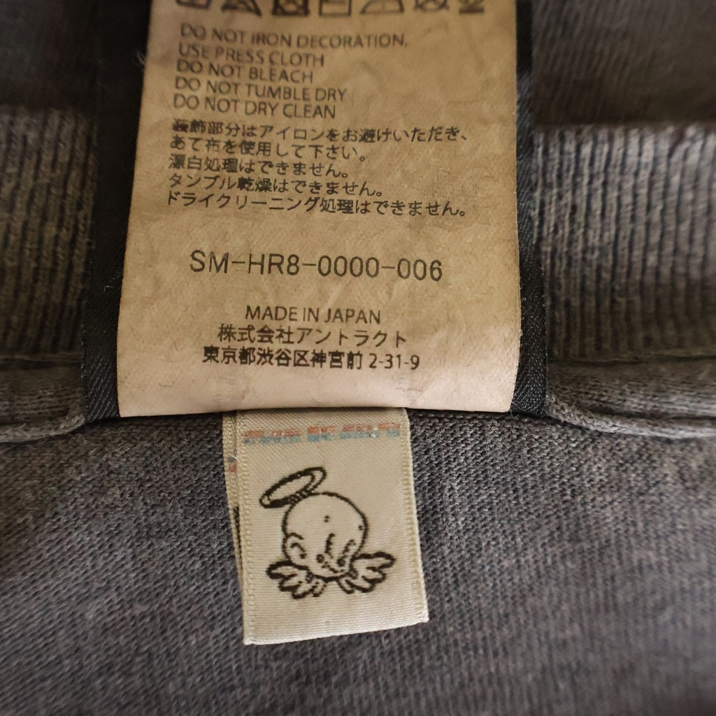 SAINT MICHAEL(セントマイケル) SS TEE HOPE SPRING ホープスプリング ヴィンテージ加工 クルーネック半袖Tシャツ カットソー グレー SM-HR8-0000-006