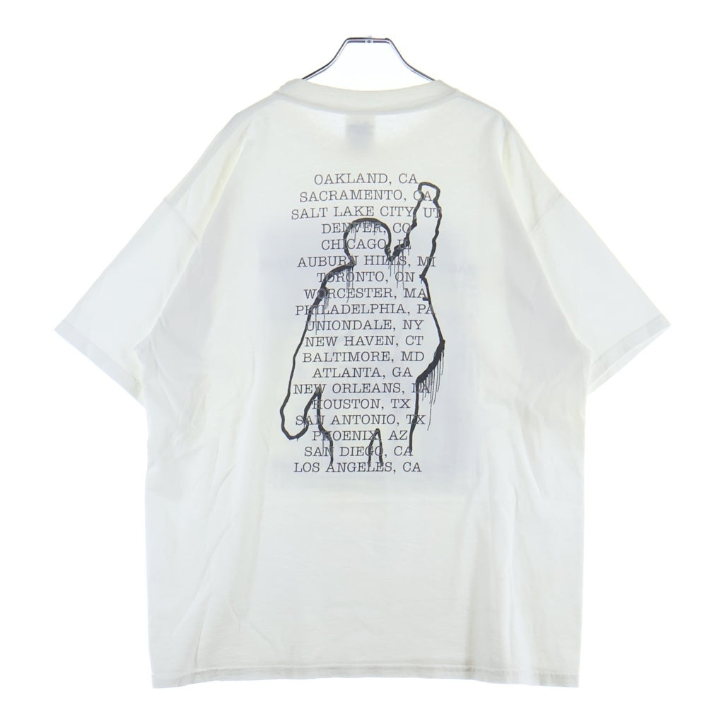 VINTAGE(ヴィンテージ) RAGE AGAINST THE MACHINE 1999 BATTLE OF LOS ANGELES TULTEX レージアゲインストザマシーン バトルオブロサンゼルス タルテックス クルーネック半袖Tシャツ ホワイト