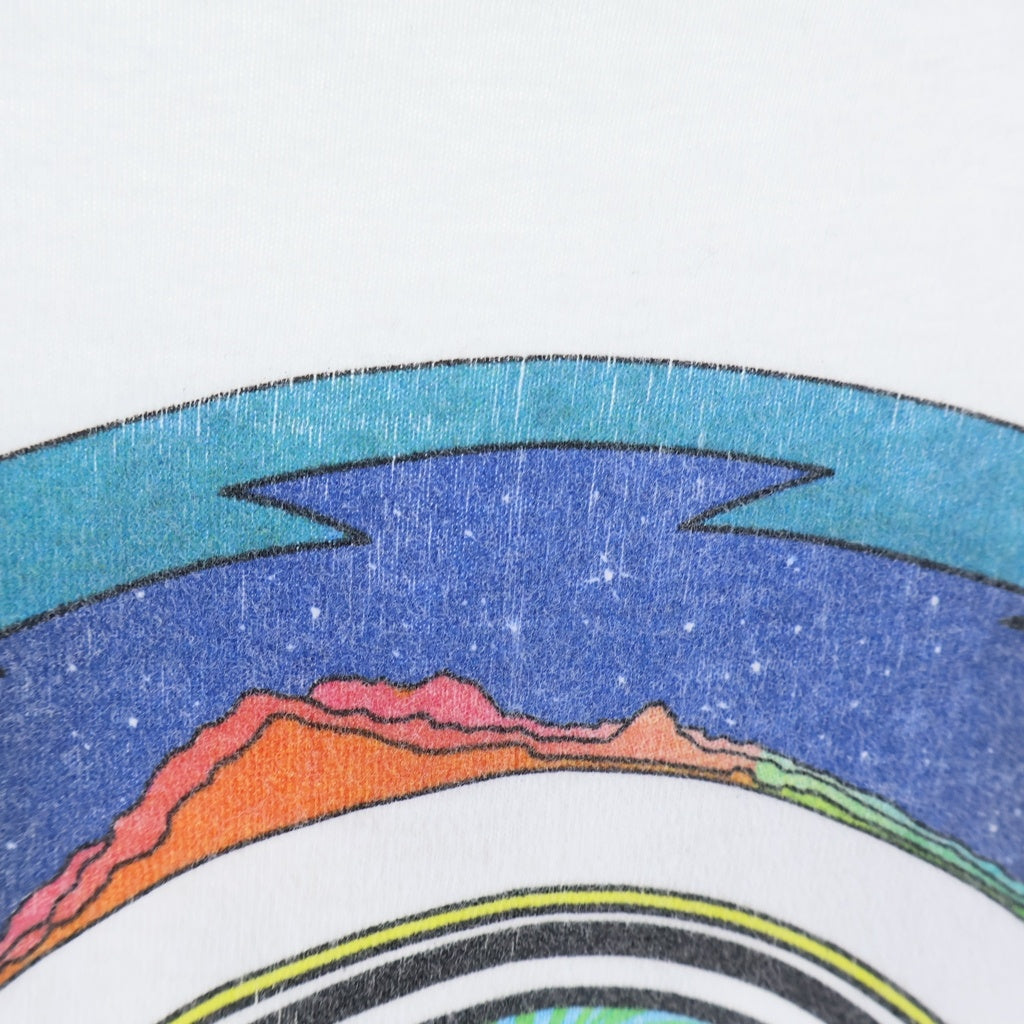 NO BRAND(ノーブランド) 90S VINTAGE GRATEFUL DEAD ヴィンテージ グレイトフルデッド Steal Your Face 両面プリント クルーネック半袖Tシャツ カットソー ホワイト