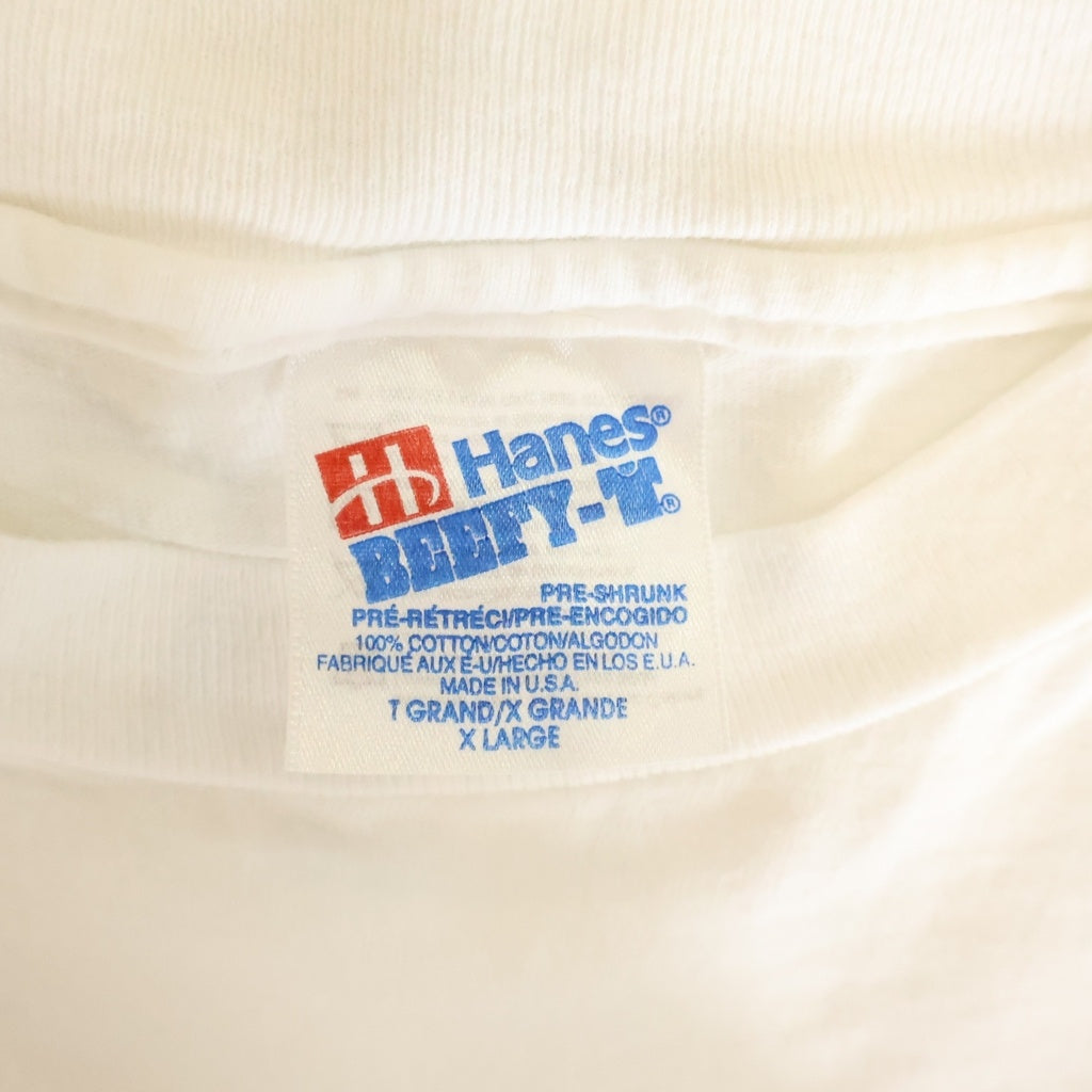 NO BRAND(ノーブランド) 90S VINTAGE GRATEFUL DEAD ヴィンテージ グレイトフルデッド Steal Your Face 両面プリント クルーネック半袖Tシャツ カットソー ホワイト