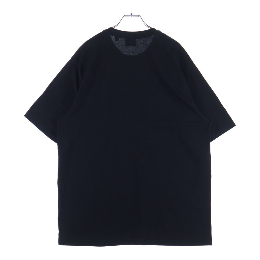 BURBERRY(バーバリー) フロントロゴプリントTシャツ 半袖クルーネックカットソー ブラック 8026016