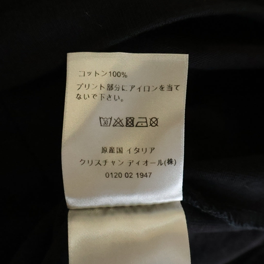 DIOR(ディオール) 20SS ×DANIEL ARSHAM ダニエルアーシャム フロントロゴプリントTシャツ 半袖クルーネックカットソー ブラック 023J615B0554