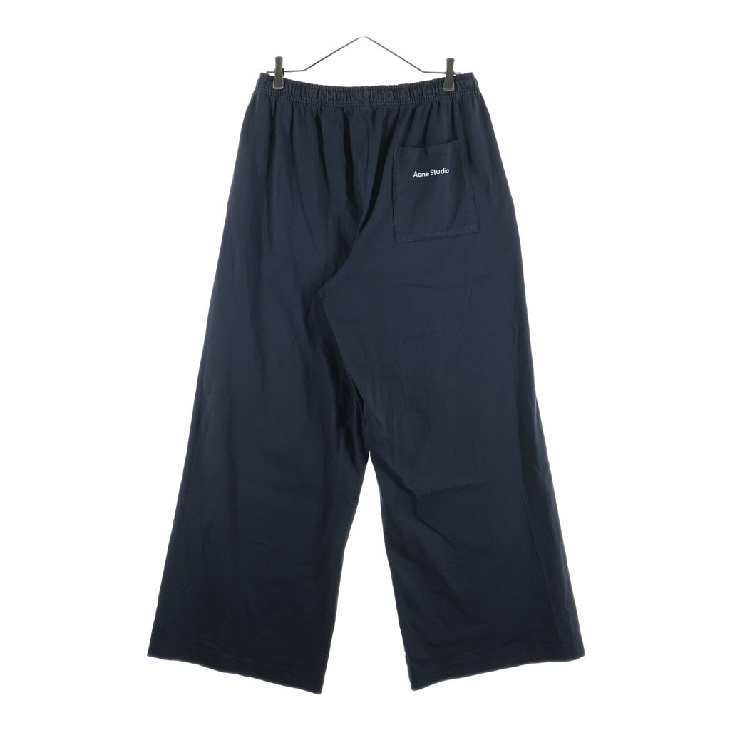 Acne Studios(アクネ ストゥディオズ) 25SS バックスタンプロゴプリント ワイドスウェットパンツ ダークグレー FN-UX-TROU000036