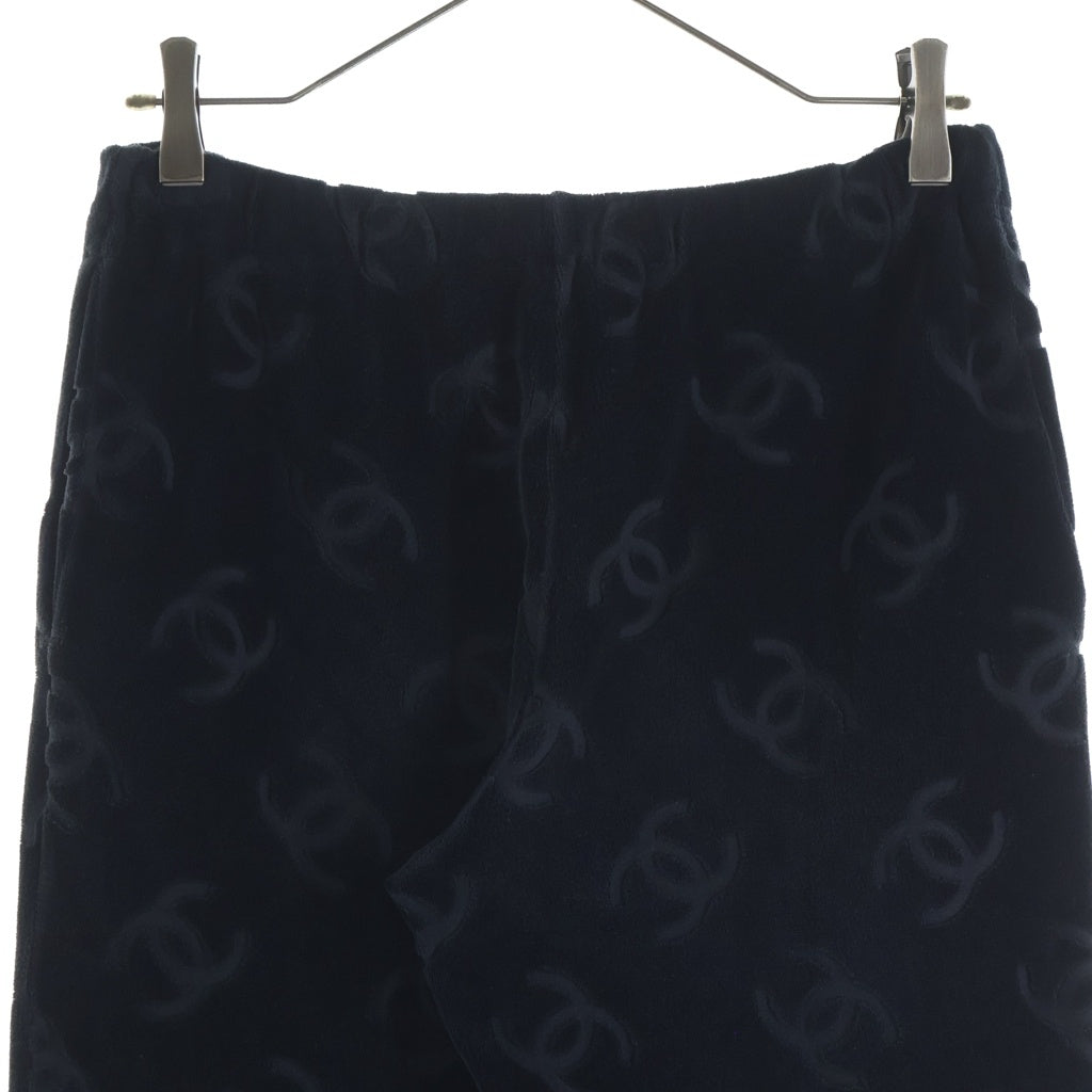 CHANEL BOUTIQUE(シャネルブティック) 96SS ココマーク総柄 レギンス ベロアパンツ レディース ブラック