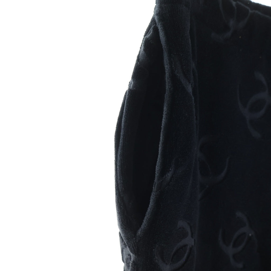CHANEL BOUTIQUE(シャネルブティック) 96SS ココマーク総柄 レギンス ベロアパンツ レディース ブラック