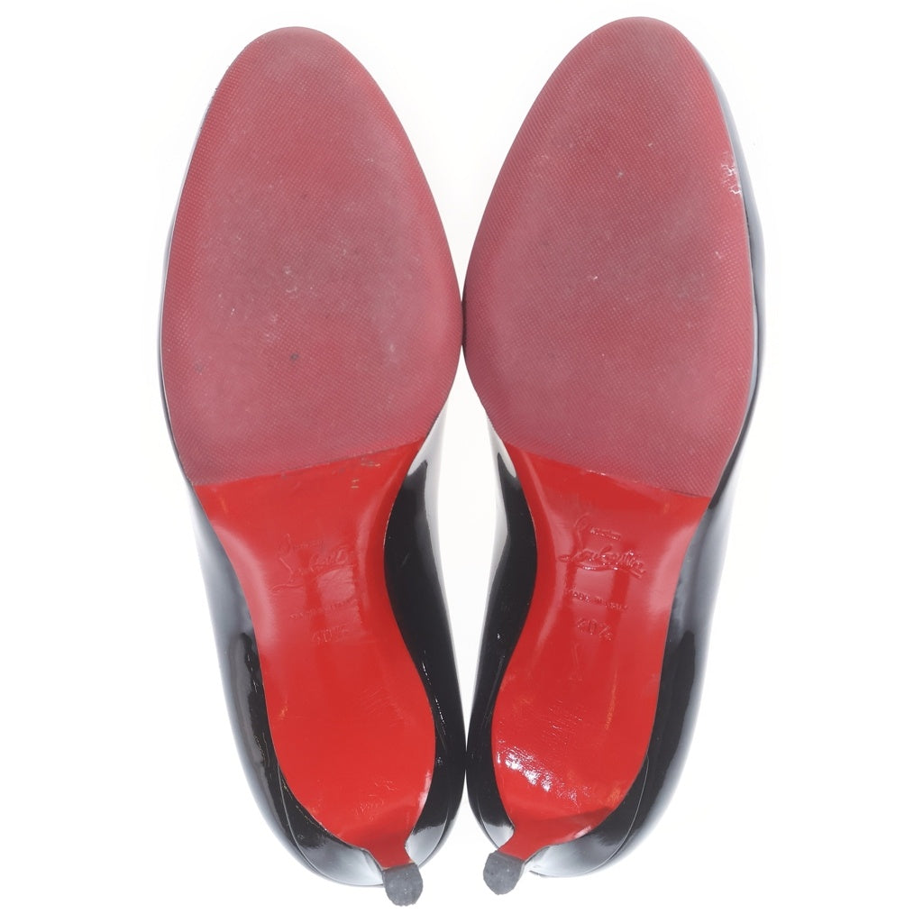 CHRISTIAN LOUBOUTIN(クリスチャンルブタン) SIMPLE PUMP 85 KID シンプルパンプ パテントレザー ピンヒール パンプス ブラック/レッド レディース