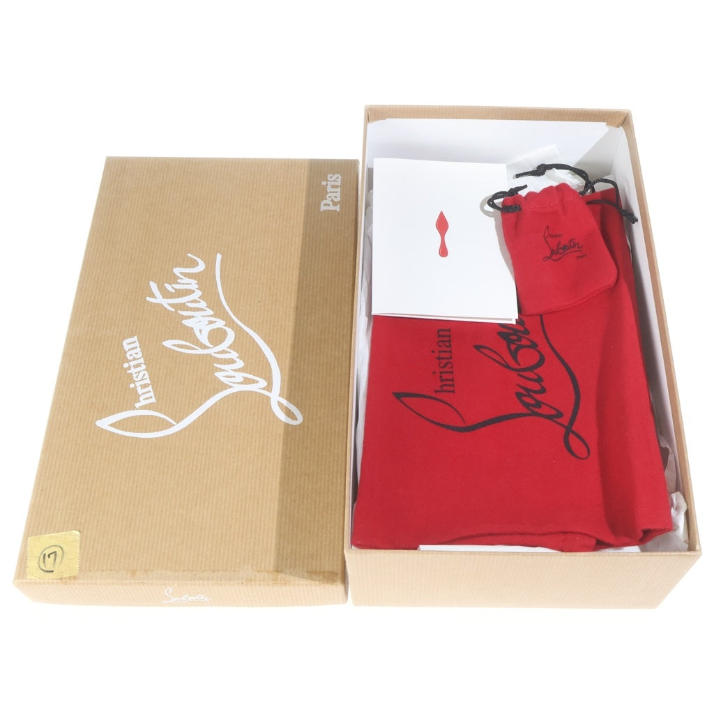 CHRISTIAN LOUBOUTIN(クリスチャンルブタン) SIMPLE PUMP 85 KID シンプルパンプ パテントレザー ピンヒール パンプス ブラック/レッド レディース