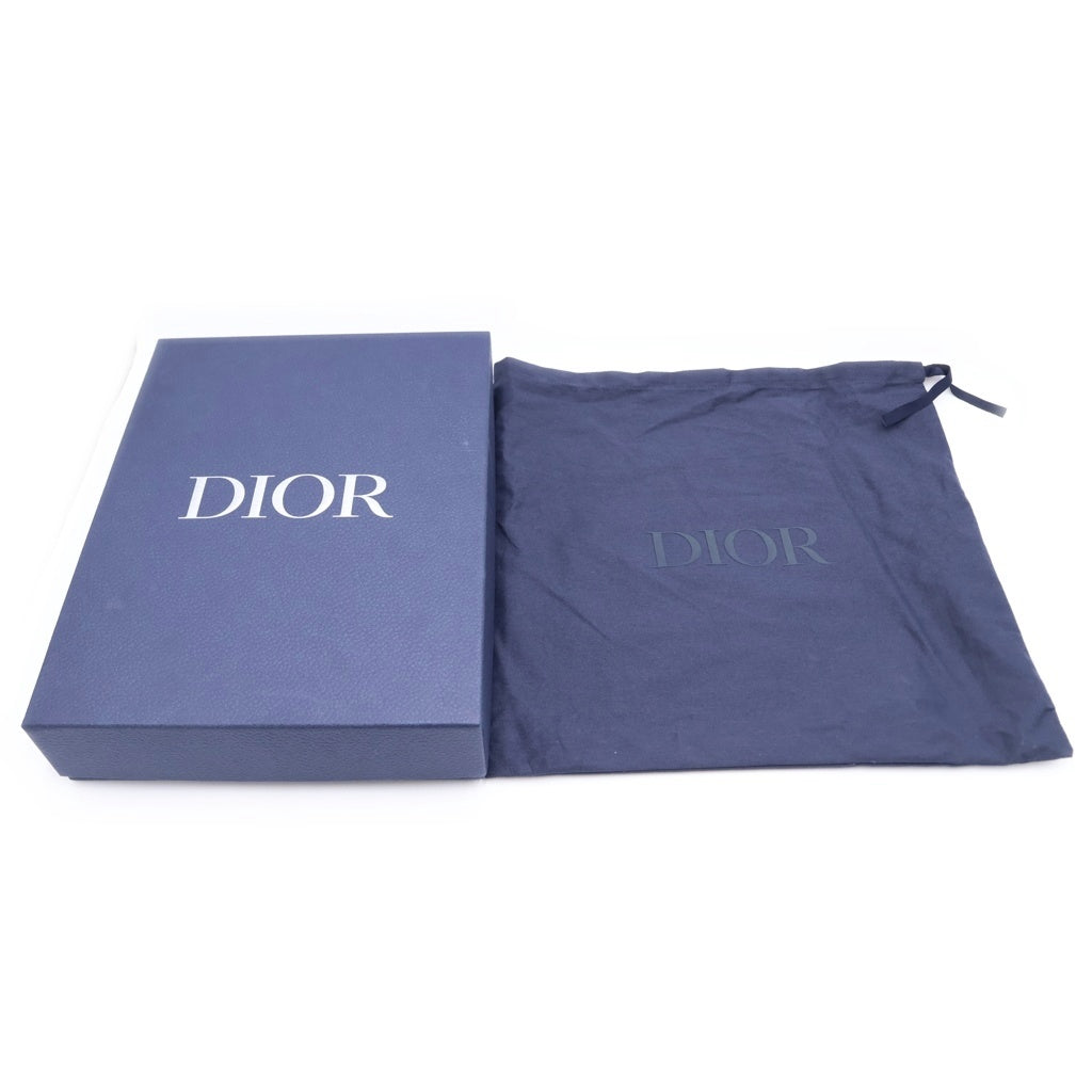 Christian Dior(クリスチャンディオール) オブリーク総柄 レザークラッチバッグ ブラック 02-BO-0271