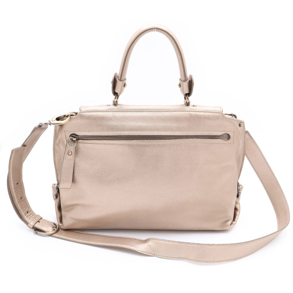 Salvatore Ferragamo(サルヴァトーレ フェラガモ) ガンチーニ ソフィア 2WAY ハンドバッグ ショルダーバッグ ベージュ BW-21 A896 レディース