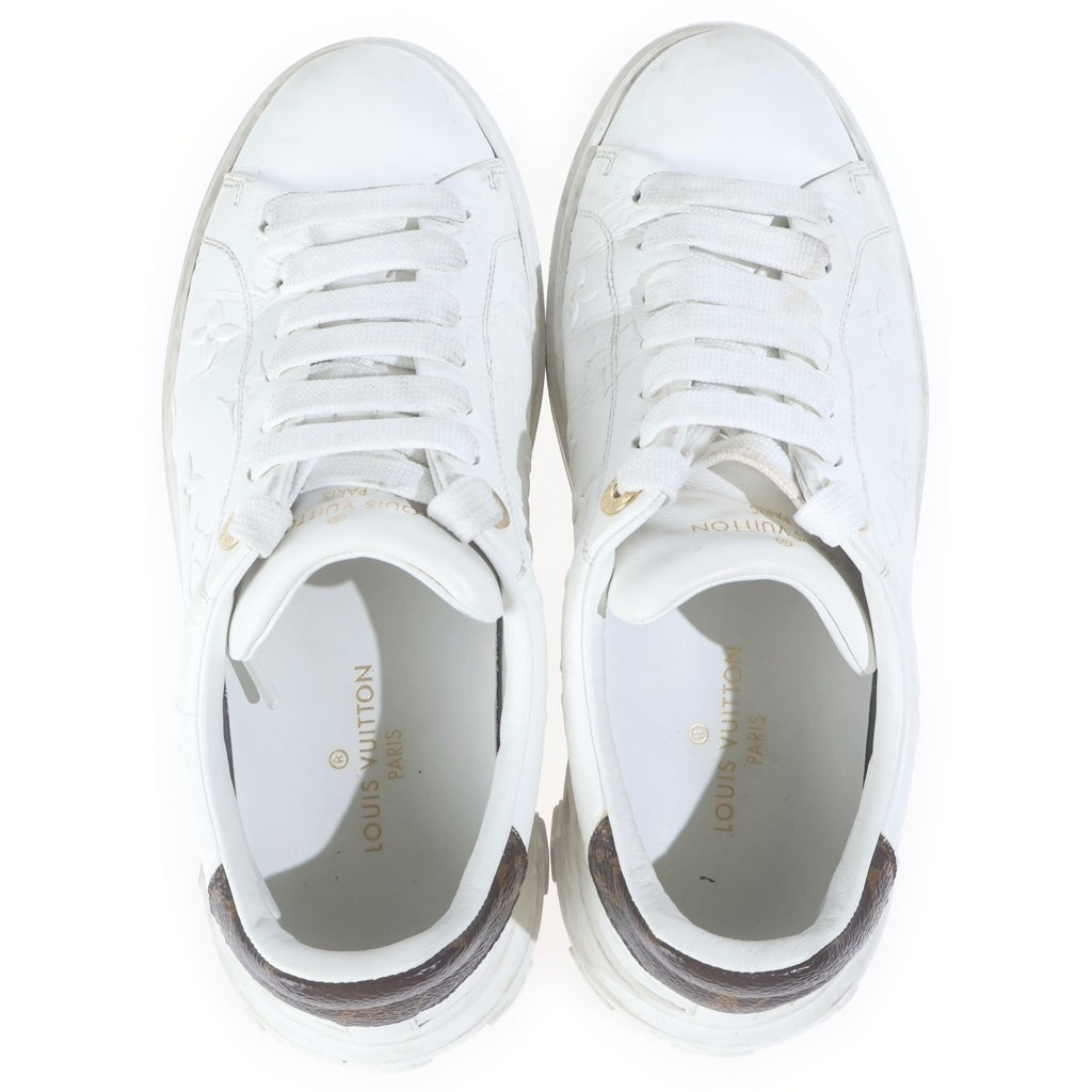 LOUIS VUITTON(ルイヴィトン) Time Out Line タイムラインアウト モノグラム レザー ローカットスニーカー ホワイト レディース 1A9HBT MS0230