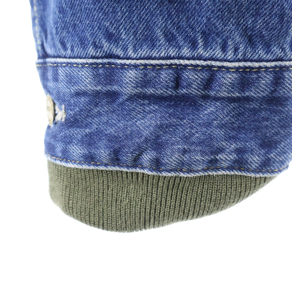 Sacai(サカイ) 25SS ×LEVIS Nylon Twill Reversible Blouson リーバイス ナイロン ツイル リバーシブルブルゾン デニムジャケット カーキ/インディゴ 25-03707M