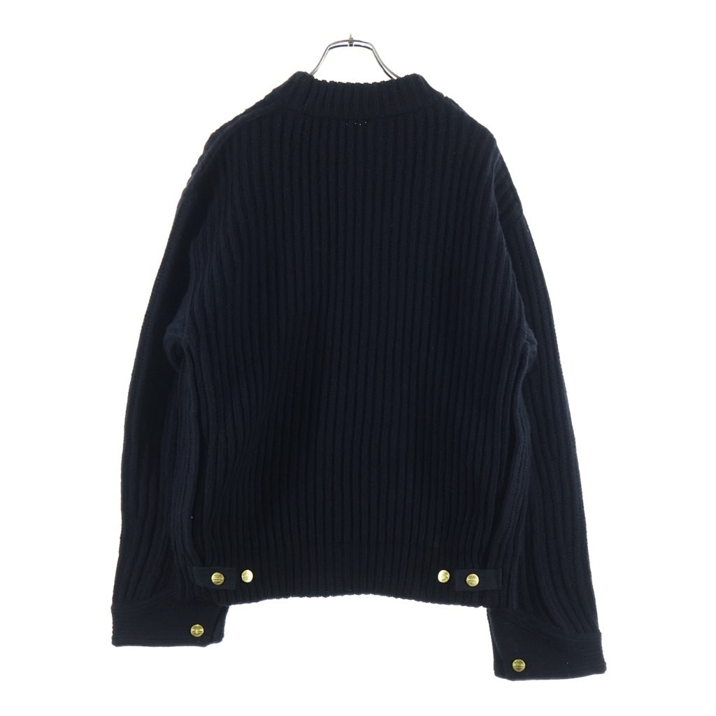 Sacai(サカイ) 23AW ×Carhartt WIP Knit Pullover Detroit カーハート デトロイト プルオーバーニット セーター ブラック 23-03112M
