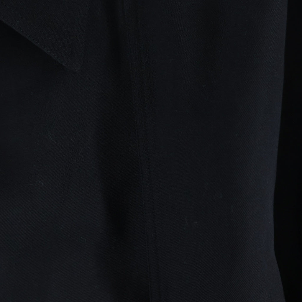 JIL SANDER NAVY(ジルサンダーネイビー) 22AW オフセンター ジップアップ ウール 長袖シャツ ジャケット ブラック J21DL0011 J40002