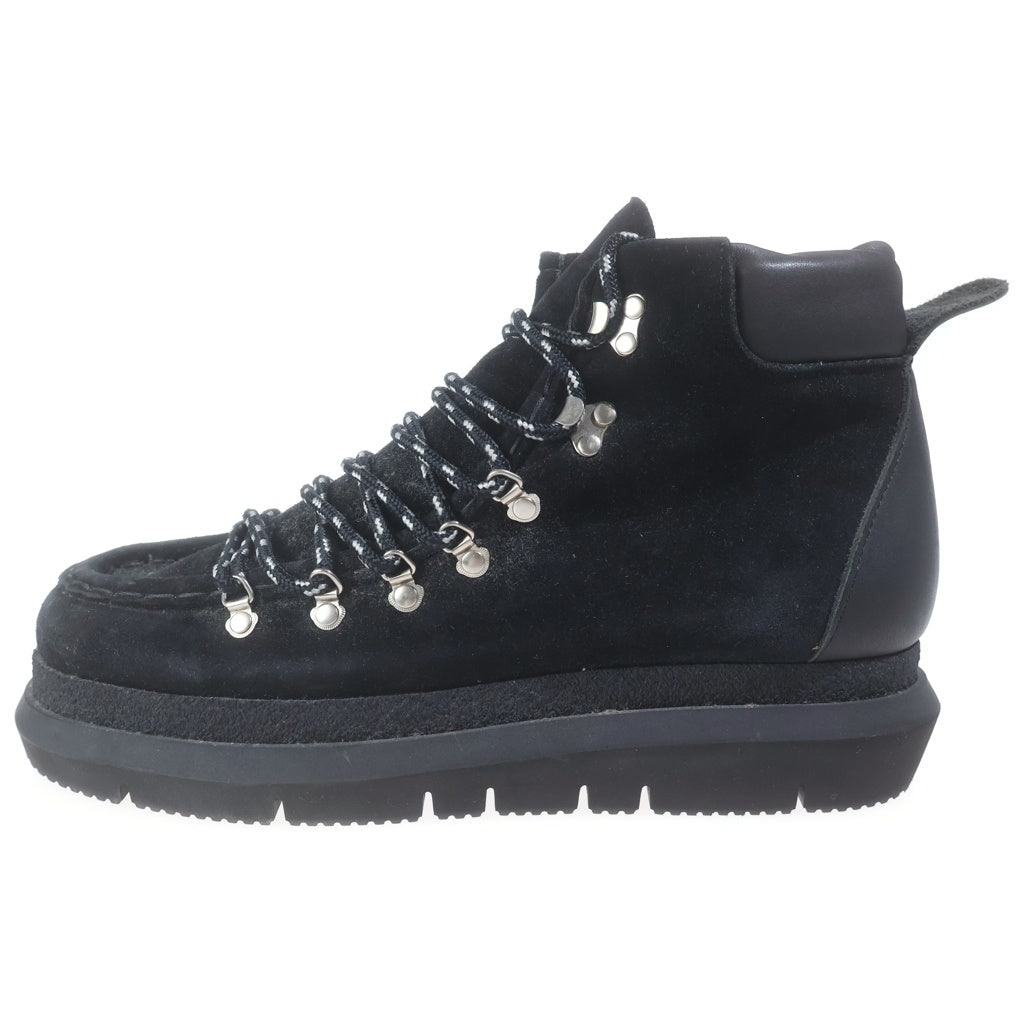 Sacai(サカイ) 20AW TREKKING BOOTS スウェードレザー レースアップ 厚底トレッキングブーツ シューズ ブラック 20-02417M