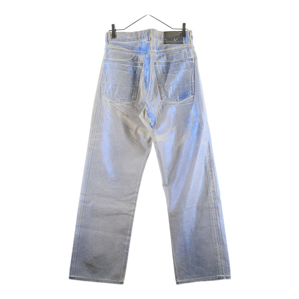 OUR LEGACY(アワーレガシー) 23AW THIRD CUT BLUE FOIL DENIM サード カット フォイル ジッパーフライ デニム パンツ ブルー M2235TBF