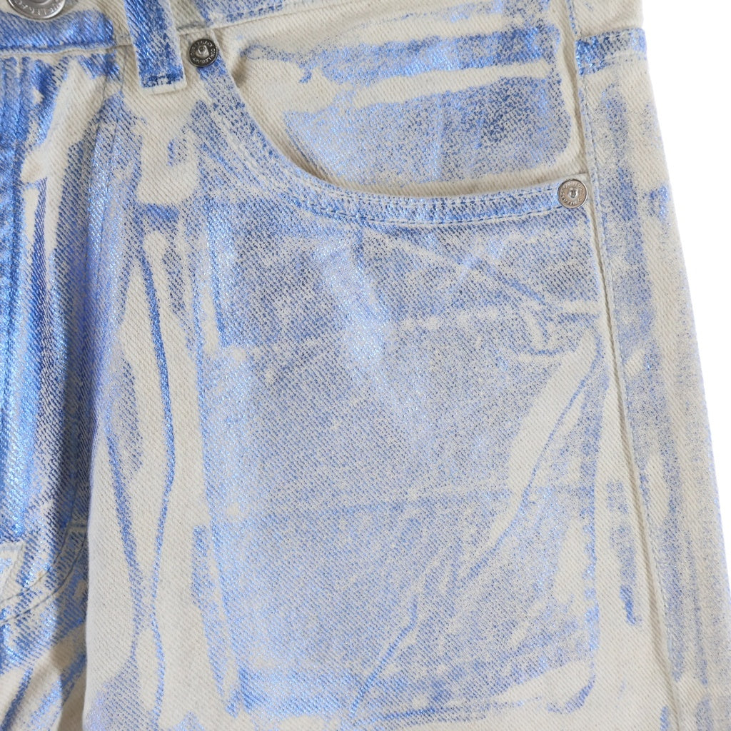 OUR LEGACY(アワーレガシー) 23AW THIRD CUT BLUE FOIL DENIM サード カット フォイル ジッパーフライ デニム パンツ ブルー M2235TBF