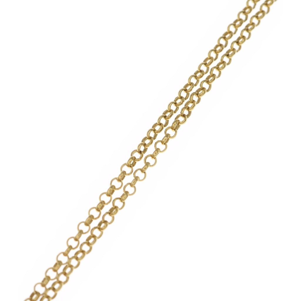 CHROME HEARTS(クロムハーツ) 22K NECKCHAIN R20 ロールチェーンネックレス 20inch ゴールド BCA011