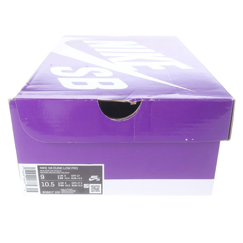 NIKE SB(ナイキエスビー) DUNK LOW PRO HENNESSY ダンク プロ ヘネシー ローカットスニーカー US9/27cm ベージュ BQ6817-100