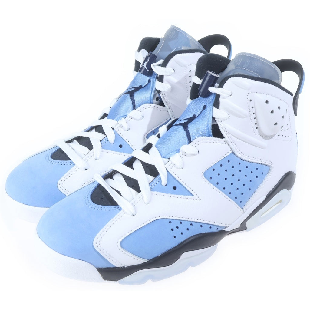 NIKE(ナイキ) AIR JORDAN 6 UNC エアジョーダン6 ハイカットスニーカー ブルー US9.5/27.5cm CT8529-410