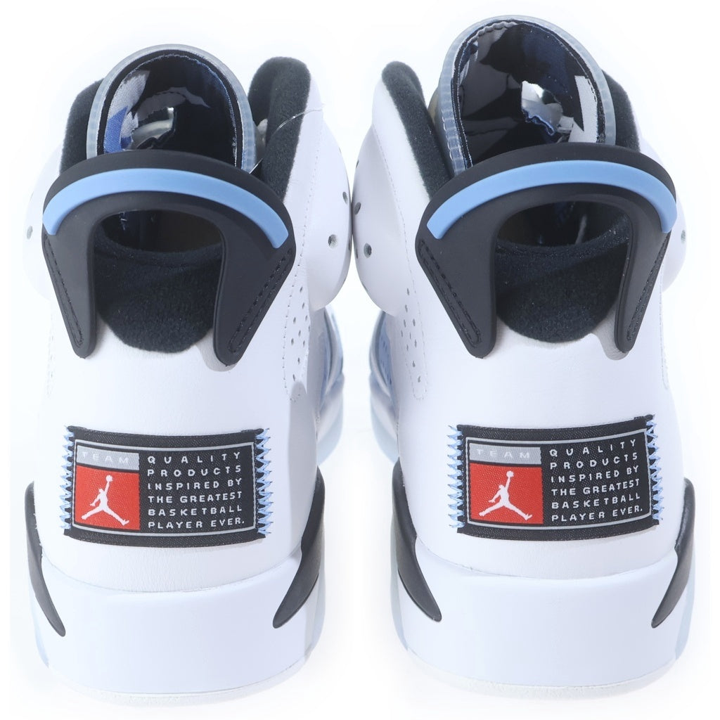 NIKE(ナイキ) AIR JORDAN 6 UNC エアジョーダン6 ハイカットスニーカー ブルー US9.5/27.5cm CT8529-410