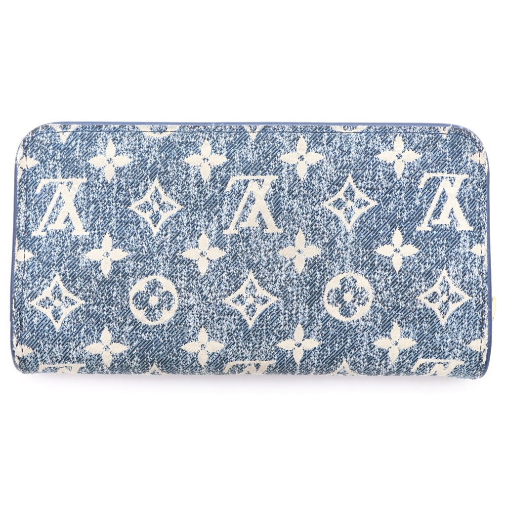 LOUIS VUITTON(ルイヴィトン) モノグラム ジャガードデニム ジッピーウォレット インディゴ M81226 RFID
