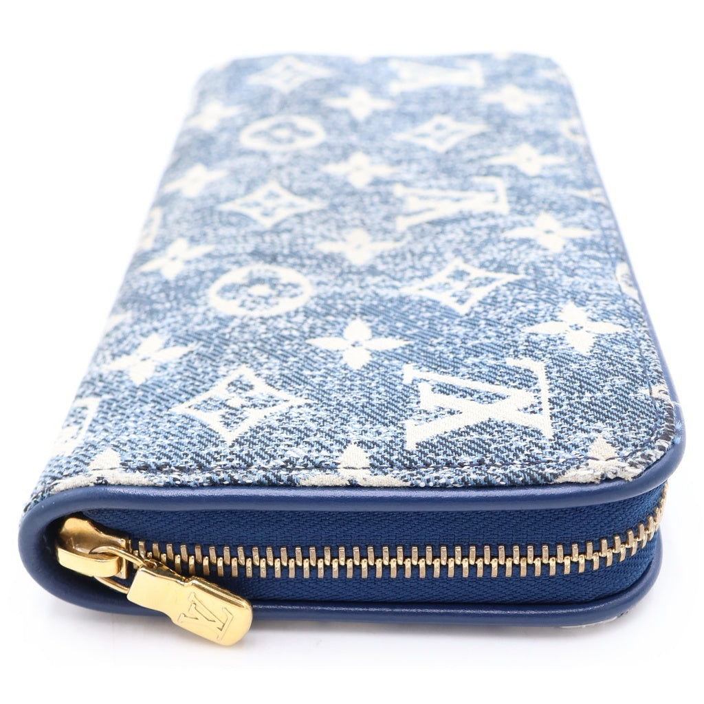 LOUIS VUITTON(ルイヴィトン) モノグラム ジャガードデニム ジッピーウォレット インディゴ M81226 RFID