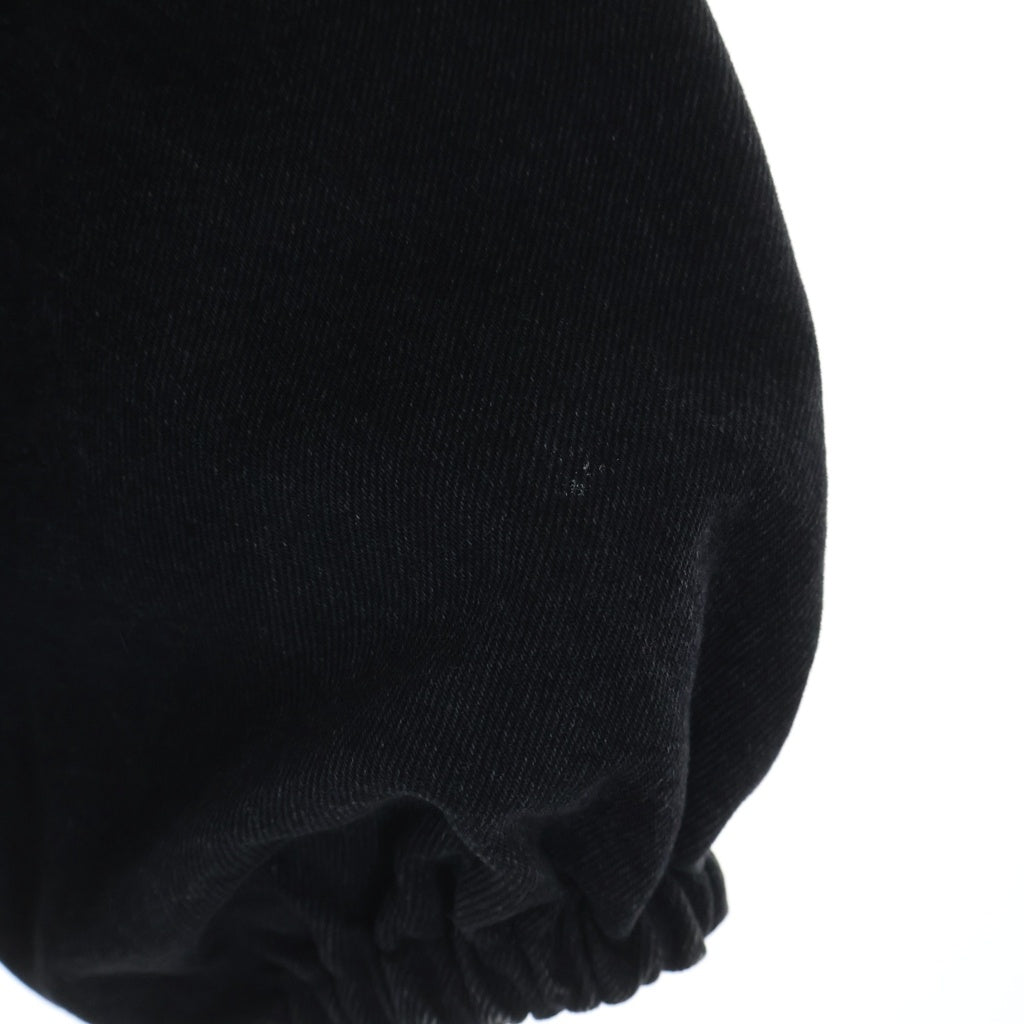 BALENCIAGA(バレンシアガ) 18AW フロントロゴデニム切替 ナイロントラックジャケット ブラック 529213 TBQ03