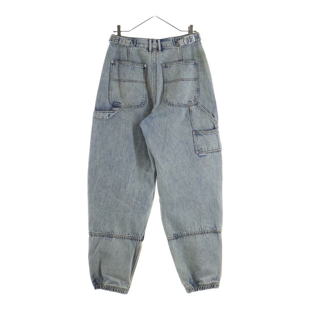 ALEXANDER WANG(アレキサンダーワン) 22SS DOUBLE FRONT CARPENTER JEAN ダブルフロント カーペンタージーンズ サイドアジャスター付 ワイドデニムパンツ レディース インディゴ