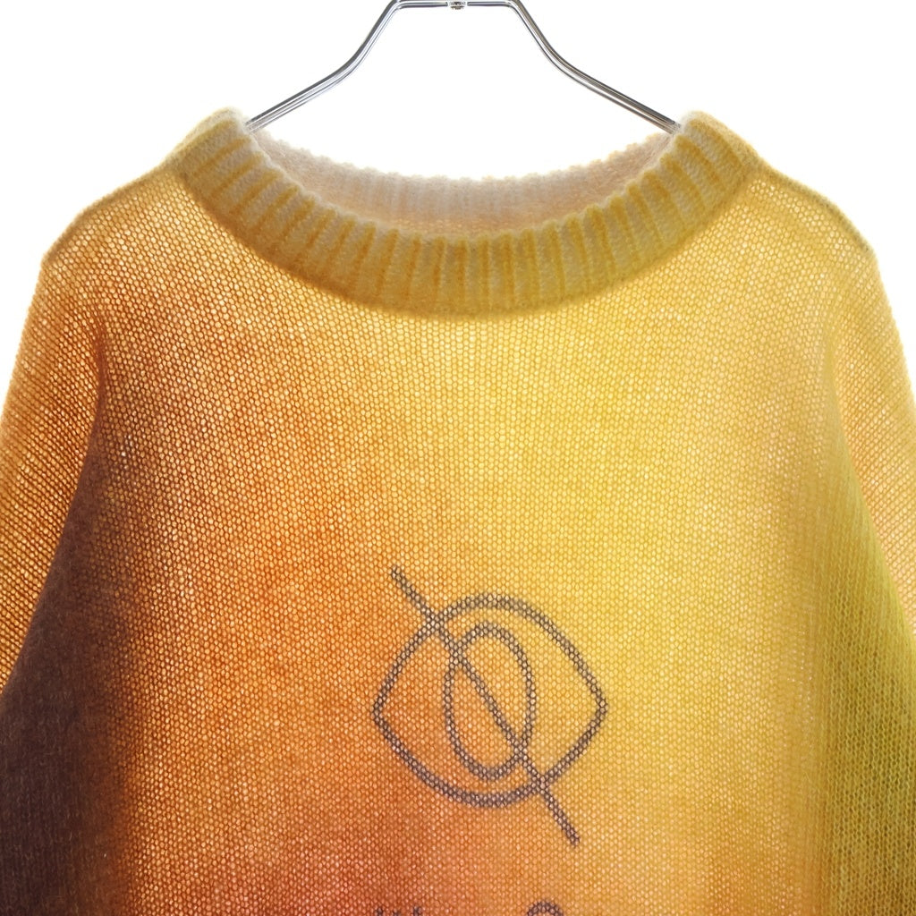 Palm Angels(パームエンジェルス) TIE DYE SENSITIVE CONTENT SWEATER タイダイ センシティブコンテンツ ニットセーター マルチカラー PMHE007F19649006