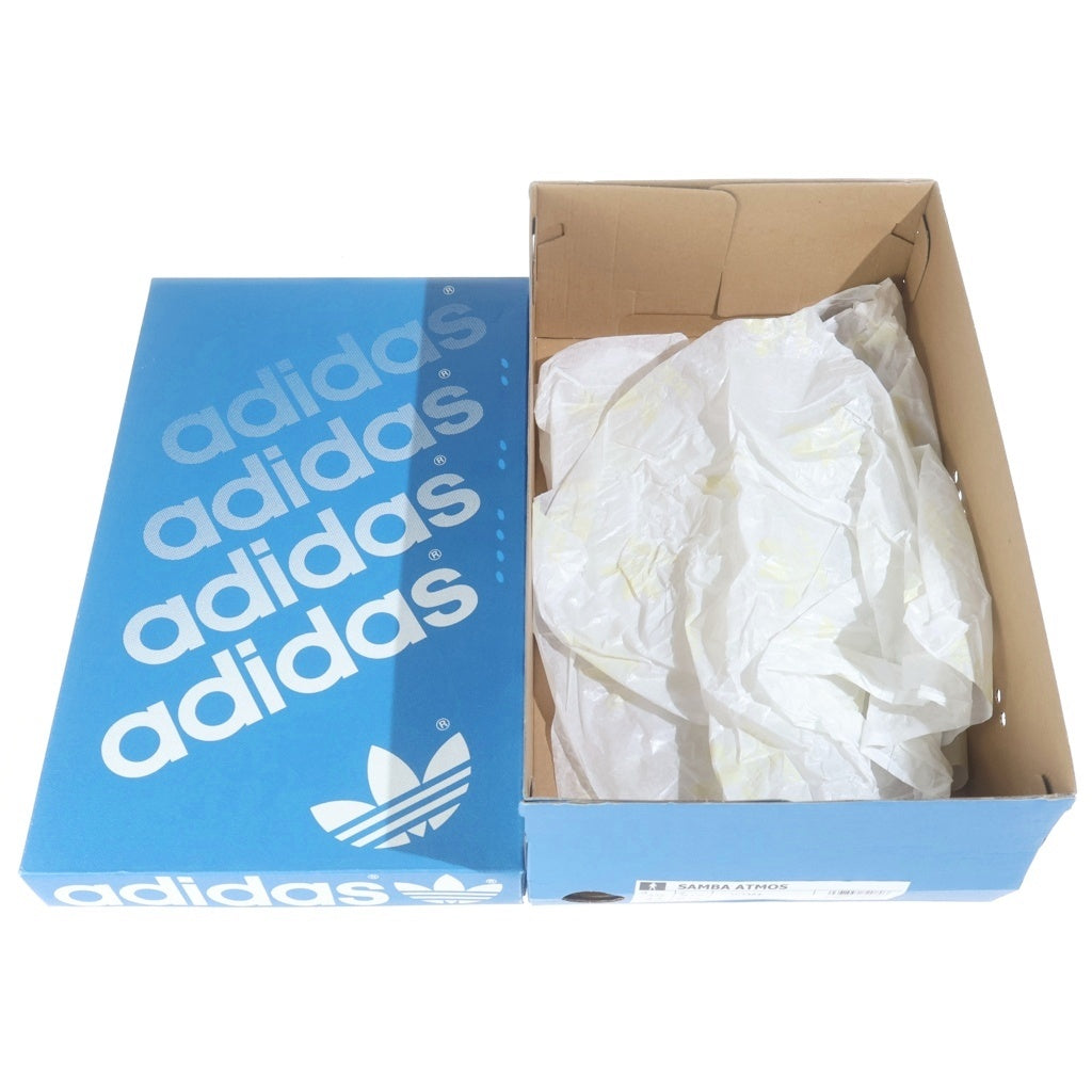 adidas(アディダス) ×ATMOS SAMBA TUXEDO アトモス サンバ タキシード パテントレザーローカットスニーカー ブラック/シルバー US10/28cm IH3364