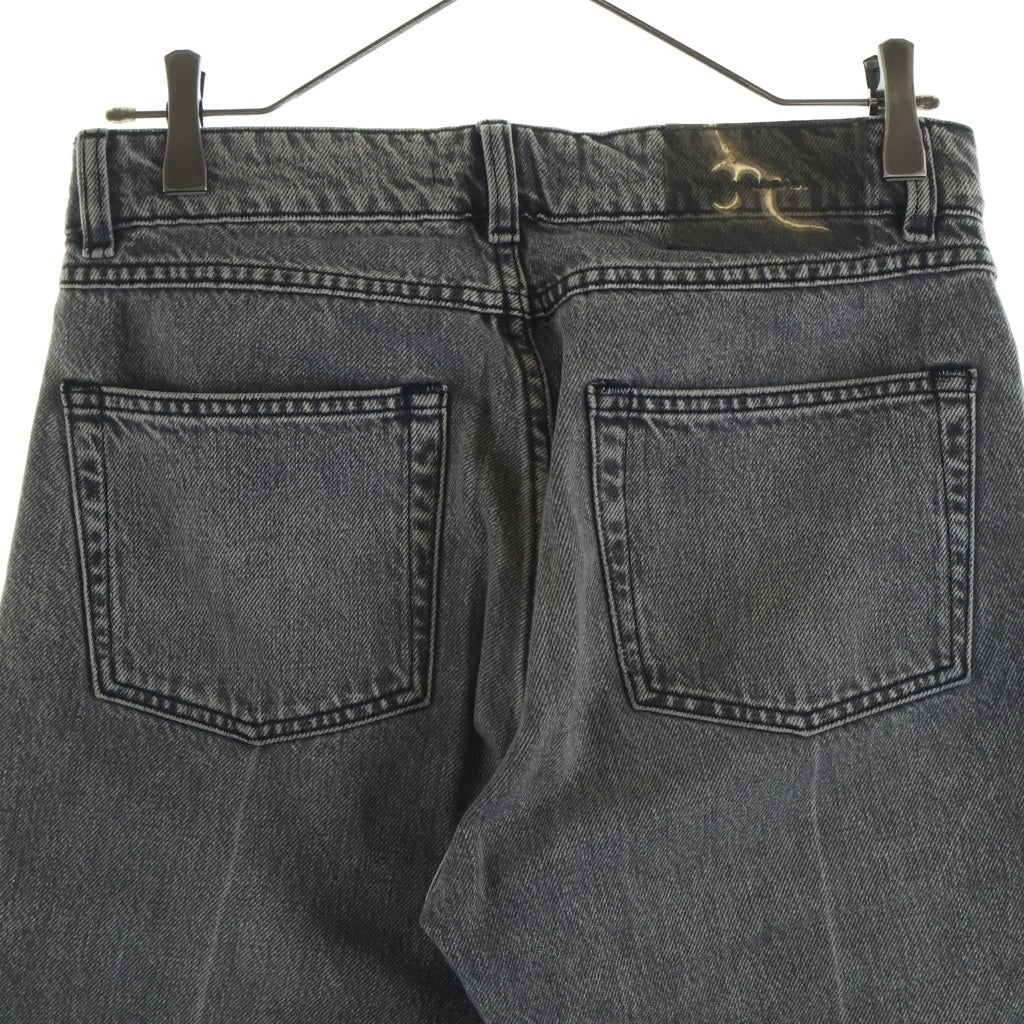 OUR LEGACY(アワーレガシー) 21AW WMNS EXTENDED LINEAR CUT ウィメンズ エクステンデッド リニアカット ボタンフライ デニムパンツ ジーンズ ブラック M2205EB レディース