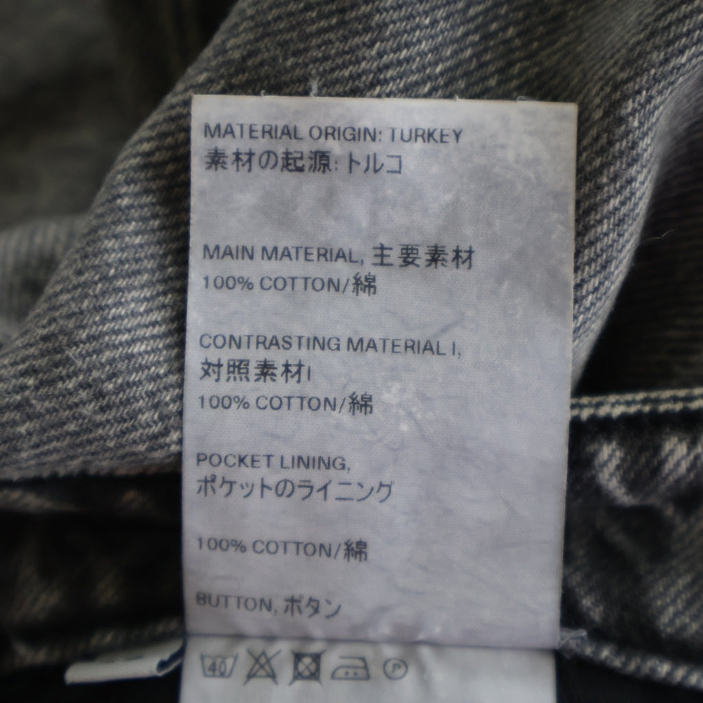 OUR LEGACY(アワーレガシー) 21AW WMNS EXTENDED LINEAR CUT ウィメンズ エクステンデッド リニアカット ボタンフライ デニムパンツ ジーンズ ブラック M2205EB レディース