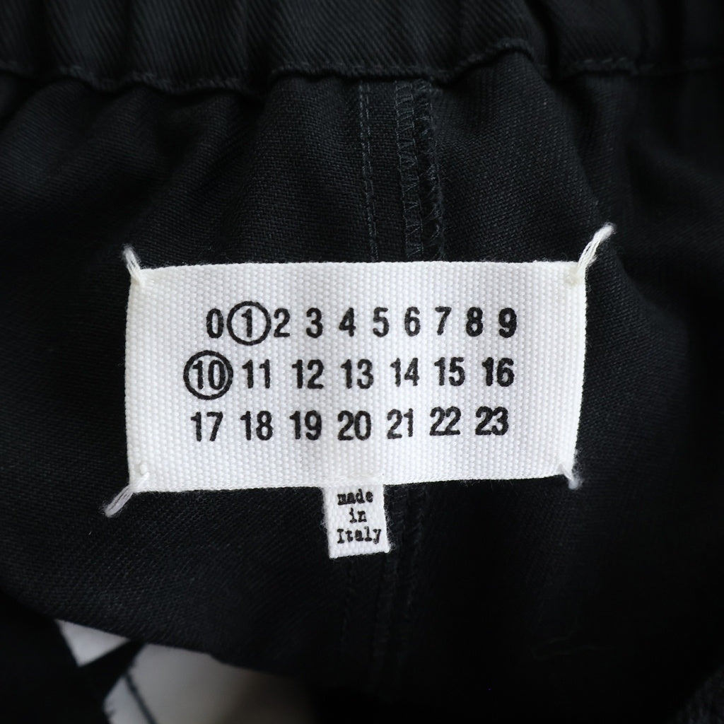 Maison Margiela(メゾンマルジェラ) 24SS WMNS YOKE TROUSERS ウィメンズ ヨーク ダブルタック ジップフライワイドトラウザーズ パンツ ブラック S51KA0591 S54042 レディース