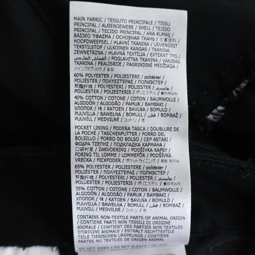 Maison Margiela(メゾンマルジェラ) 24SS WMNS YOKE TROUSERS ウィメンズ ヨーク ダブルタック ジップフライワイドトラウザーズ パンツ ブラック S51KA0591 S54042 レディース