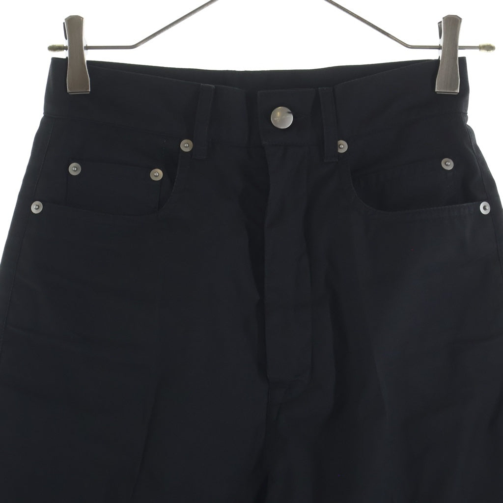 Rick Owens(リックオウエンス) 23SS BOLAN BOOTCUT ボラン ポリエステル ブーツカット ジップフライトラウザーズ ブラック RP01C5329-TF