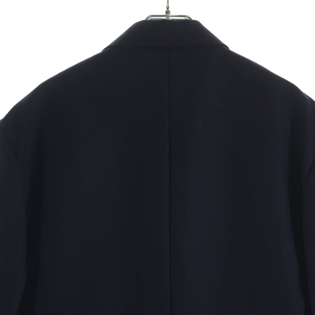 DRIES VAN NOTEN(ドリスヴァンノッテン) 23AW BILLY SC 7209 M.W.JAKET ウール ペイント加工 テーラードジャケット ネイビー/イエロー 020418-7209-509