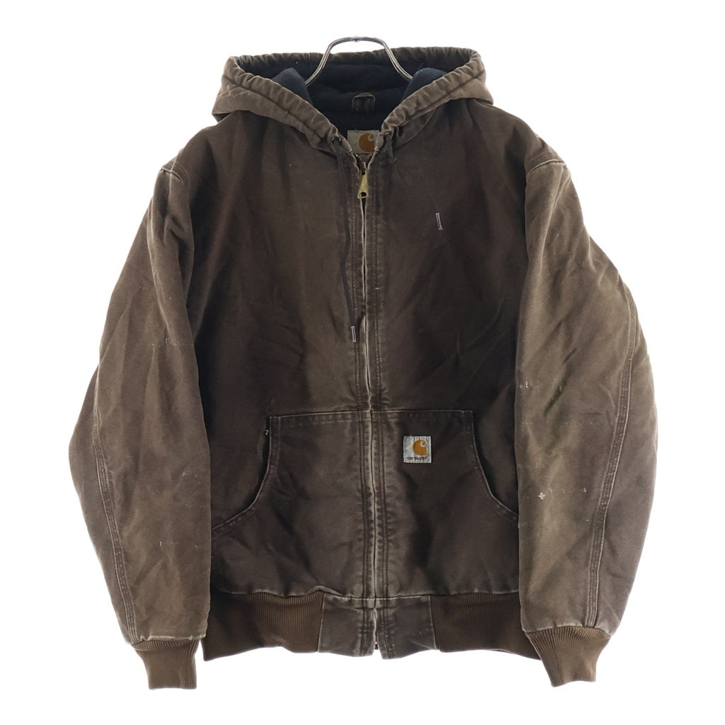 CARHARTT(カーハート) ACTIVE JACKET ダック地 アクティブ フーデッドジャケット ジップアップパーカー レディース ブラウン WJ130 DKB