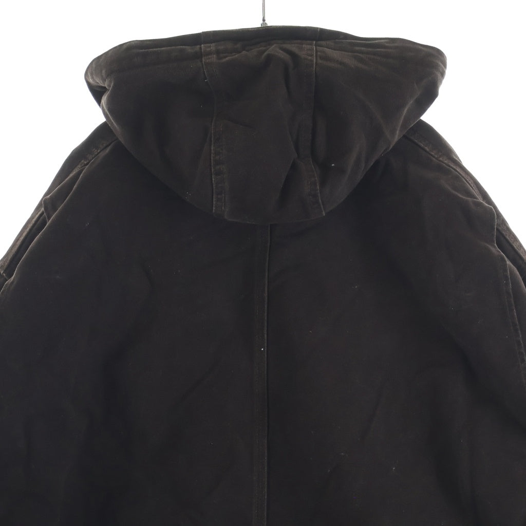 CARHARTT(カーハート) MICHIGAN CHORE COAT ダック地 ミシガン チョア コート フーデッド カバーオール ブラウン C02 DKB