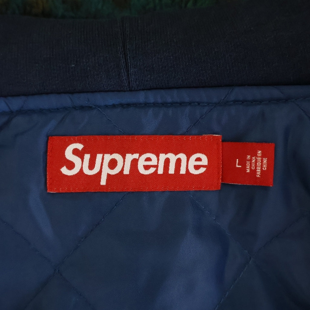 SUPREME(シュプリーム) 23AW Fleece Zip Up Hooded Jacket フリースジップアップフーデッドジャケット グリーン/ネイビー