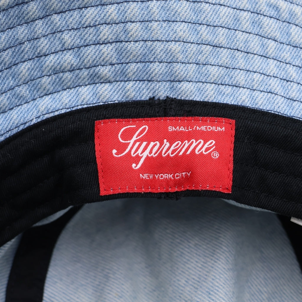 SUPREME(シュプリーム) 23SS Outline Crusher Denim アウトライン クラッシャー デニムバケットハット 帽子 インディゴ