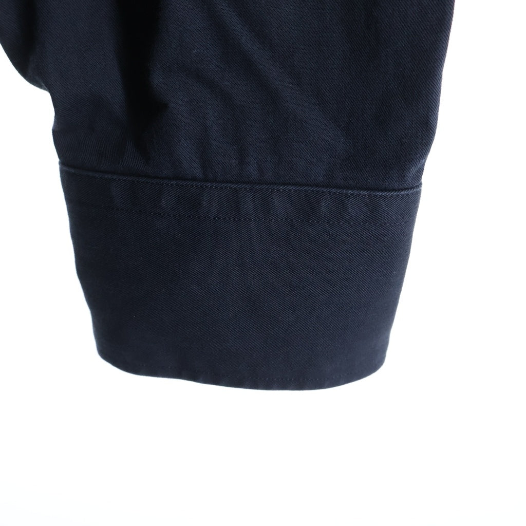 DRIES VAN NOTEN(ドリスヴァンノッテン) 16AW EPOULET SIDE POCKET SHIRT エポーレット サイドポケット 長袖シャツ ネイビー 73-01-81-01004