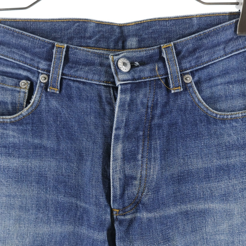 HELMUT LANG(ヘルムートラング) 90S ARCHIVE CLASSIC RAW CUT DENIM TURN UP アーカイブ 本人期 ボタンフライ クラシック ロー ストレートデニム ジーンズ インディゴ