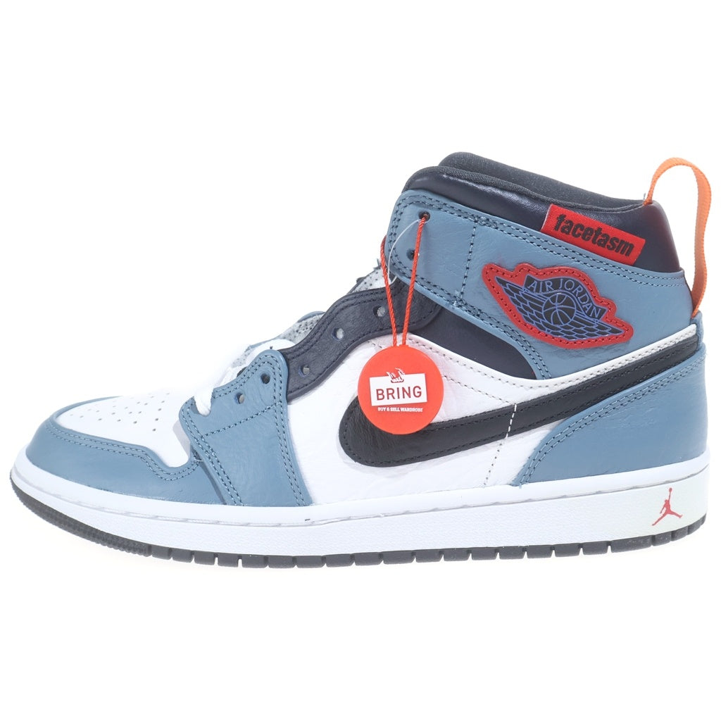 NIKE(ナイキ) ×FACETASM AIR JORDAN 1 MID ファセッタズム エアジョーダン1 ミッドカットスニーカー US7/25cm ホワイト/ブルー CU2802-100