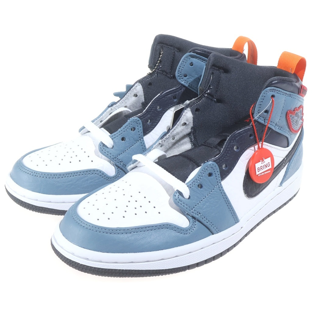 NIKE(ナイキ) ×FACETASM AIR JORDAN 1 MID ファセッタズム エアジョーダン1 ミッドカットスニーカー US7/25cm ホワイト/ブルー CU2802-100