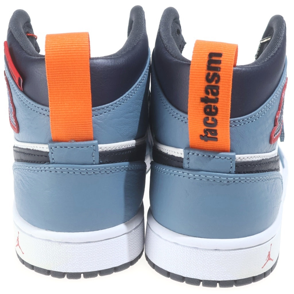 NIKE(ナイキ) ×FACETASM AIR JORDAN 1 MID ファセッタズム エアジョーダン1 ミッドカットスニーカー US7/25cm ホワイト/ブルー CU2802-100