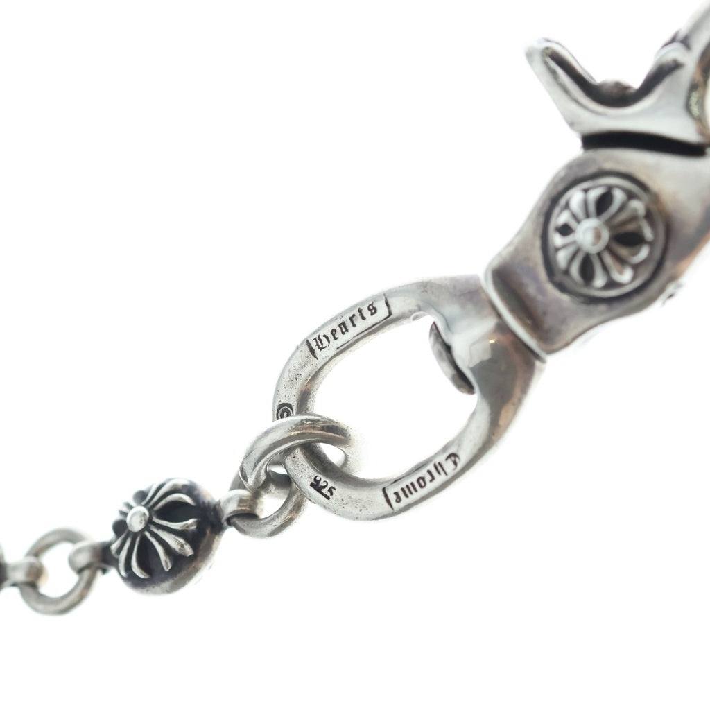 CHROME HEARTS(クロムハーツ) 2BALL LONG-S/1クリップロング#2クロスボール ウォレットチェーン シルバー BCA386