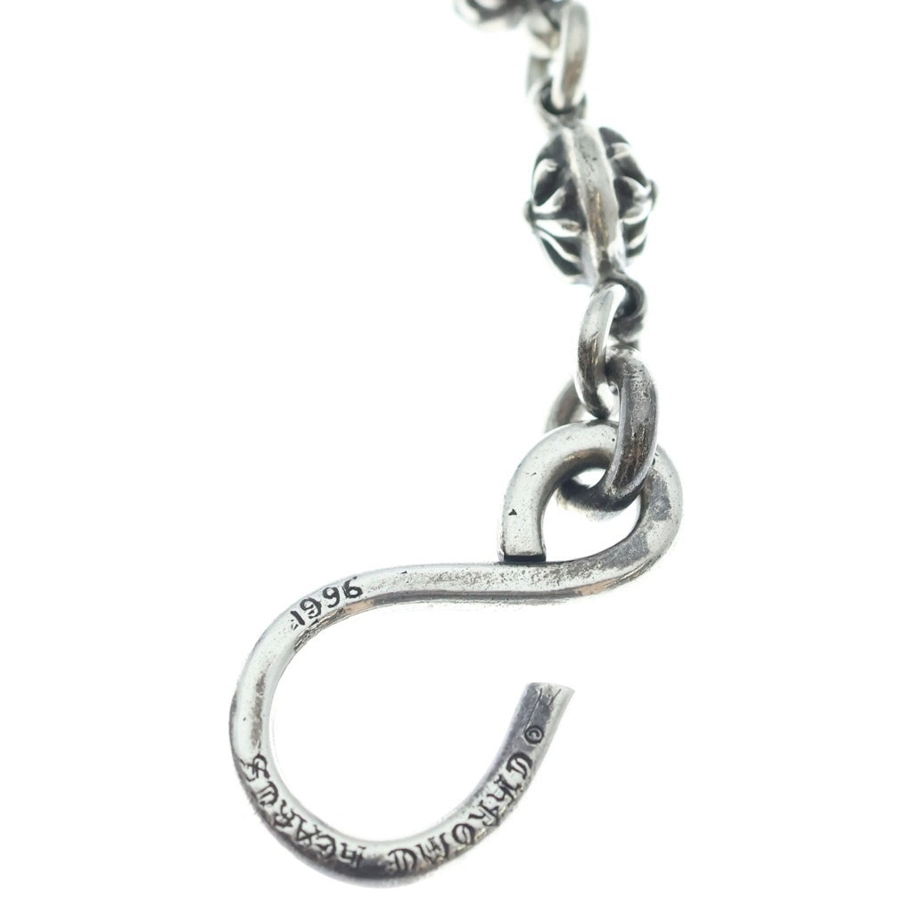 CHROME HEARTS(クロムハーツ) 2BALL LONG-S/1クリップロング#2クロスボール ウォレットチェーン シルバー BCA386