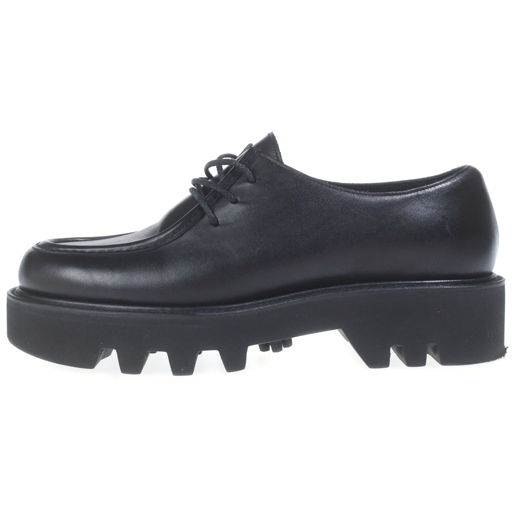 foot the coacher(フットザコーチャー) TIROLEAN SHOES TWEETY SOLE チロリアン レザー レースアップブーツ シューズ 厚底 ブラック FTC2434003