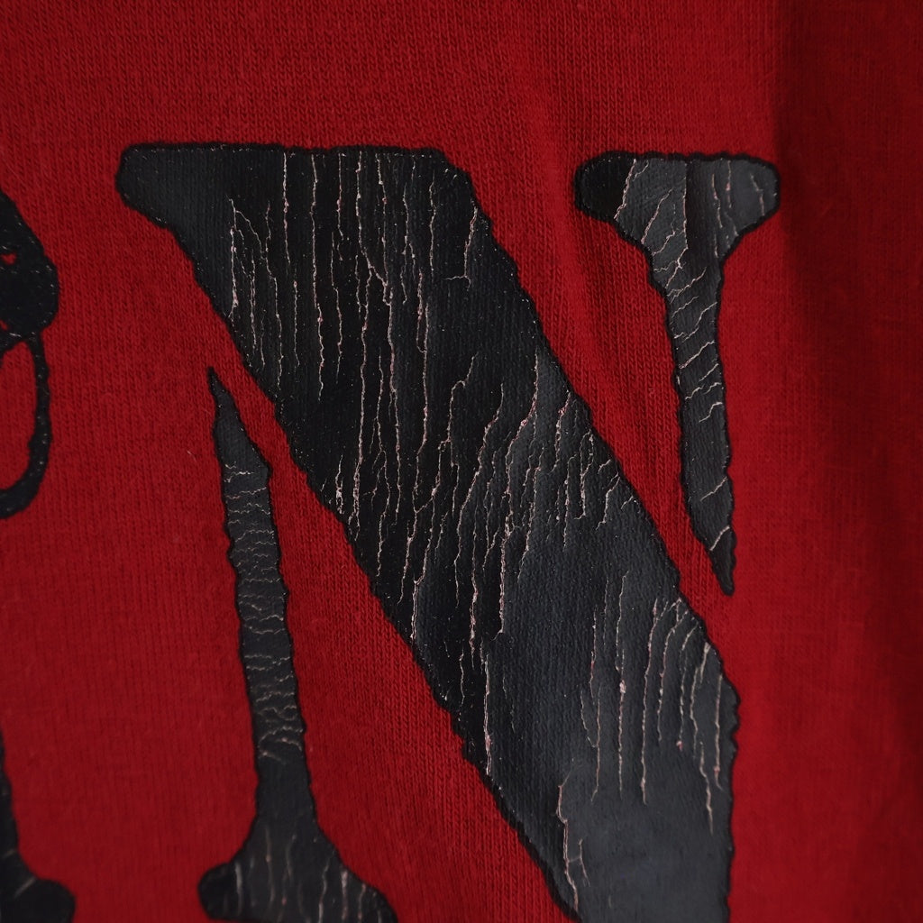 NUMBER (N)INE(ナンバーナイン) 03AW ARCHIVE KURT期 PAIN アーカイブ ペイン フロントロゴプリント クルーネック半袖Tシャツ カットソー レッド